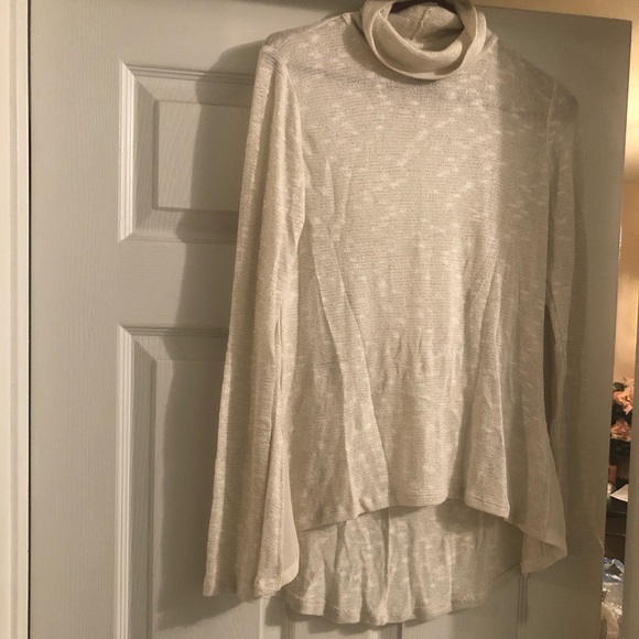 White House Black Market Semi Sheer Turtleneck - Picture 2 of 5